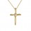 Χρυσός γυναικείος βαπτιστικός σταυρός Κ14 με αλυσίδα