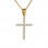 Χρυσός γυναικείος βαπτιστικός σταυρός Κ14 με αλυσίδα