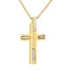 Χρυσός γυναικείος βαπτιστικός σταυρός Κ14 με αλυσίδα