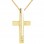 Χρυσός γυναικείος βαπτιστικός σταυρός Κ14 με αλυσίδα