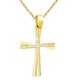 Χρυσός γυναικείος βαπτιστικός σταυρός Κ14 με αλυσίδα