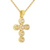 Χρυσός γυναικείος σταυρός Κ14 με αλυσίδα