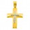 Χρυσός βαπτιστικός σταυρός Κ14 με ζιργκόν