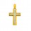 Χρυσός σταυρός Κ14 με ζιργκόν