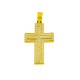 Χρυσός σταυρός Κ14 με ζιργκόν
