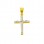 Χρυσός σταυρός Κ14 με ζιργκόν