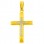 Χρυσός βαπτιστικός σταυρός Κ14 με ζιργκόν