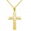 Χρυσός βαπτιστικός σταυρός Κ14 με αλυσίδα