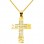 Χρυσός βαπτιστικός σταυρός Κ14 με αλυσίδα