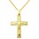 Χρυσός βαπτιστικός σταυρός Κ14 με αλυσίδα