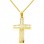 Χρυσός βαπτιστικός σταυρός Κ14 με αλυσίδα