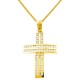 Χρυσός βαπτιστικός σταυρός Κ14 με αλυσίδα