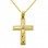 Χρυσός βαπτιστικός σταυρός Κ14 με αλυσίδα