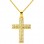 Χρυσός βαπτιστικός σταυρός Κ14 με αλυσίδα