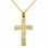 Χρυσός βαπτιστικός σταυρός Κ14 με αλυσίδα