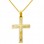 Χρυσός βαπτιστικός σταυρός Κ14 με αλυσίδα