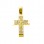 Χρυσός σταυρός Κ14 με ζιργκόν