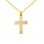 Χρυσός σταυρός Κ14 με αλυσίδα