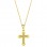 Χρυσός σταυρός Κ14 με αλυσίδα