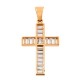 Σταυρός από ροζ χρυσό Κ14