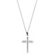 Λευκόχρυσος σταυρός Κ14 με αλυσίδα