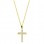 Χρυσός σταυρός Κ14 με αλυσίδα