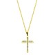 Χρυσός σταυρός Κ14 με αλυσίδα