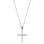Λευκόχρυσος σταυρός Κ14 με αλυσίδα