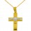 Χρυσός βαπτιστικός σταυρός Κ14 με αλυσίδα