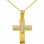 Χρυσός βαπτιστικός σταυρός Κ14 με αλυσίδα