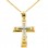 Χρυσός βαπτιστικός σταυρός Κ14 με αλυσίδα