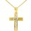 Χρυσός σταυρός Κ14 με αλυσίδα