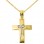 Χρυσός σταυρός Κ14 με αλυσίδα
