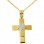Χρυσός βαπτιστικός σταυρός 14 με αλυσίδα