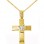 Χρυσός βαπτιστικός σταυρός Κ14 με αλυσίδα