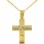 Χρυσός βαπτιστικός σταυρός Κ14 με αλυσίδα