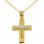 Χρυσός βαπτιστικός σταυρός Κ14 με αλυσίδα