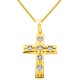 Χρυσός βαπτιστικός σταυρός Κ14 με αλυσίδα