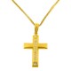 Χρυσός βαπτιστικός σταυρός Κ14 με αλυσίδα