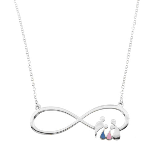 Λευκόχρυσο κολιέ οικογένεια Κ9