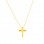 Χρυσό κολιέ Κ14 με σταυρό