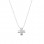 Λευκόχρυσο κολιέ Κ14 με σταυρό