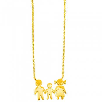 Χρυσό κολιέ οικογένεια Κ14