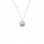 Λευκόχρυσο κολιέ Κ14 με μαργαριτάρι και ζιργκόν