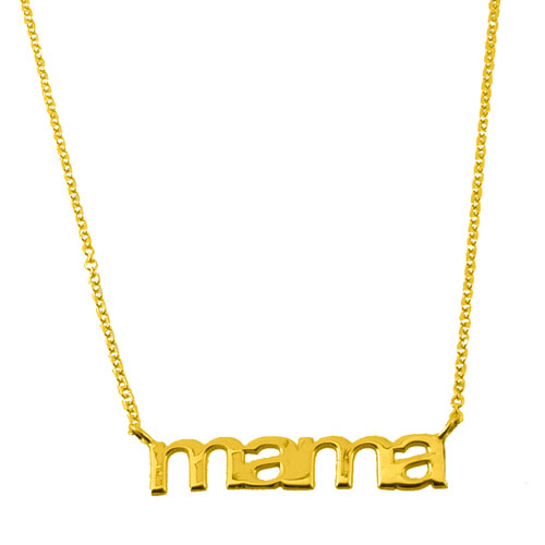 Χρυσό κολιέ mama Κ14