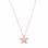 Κολιέ αστέρι από ροζ χρυσό Κ14