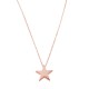Κολιέ αστέρι από ροζ χρυσό Κ14