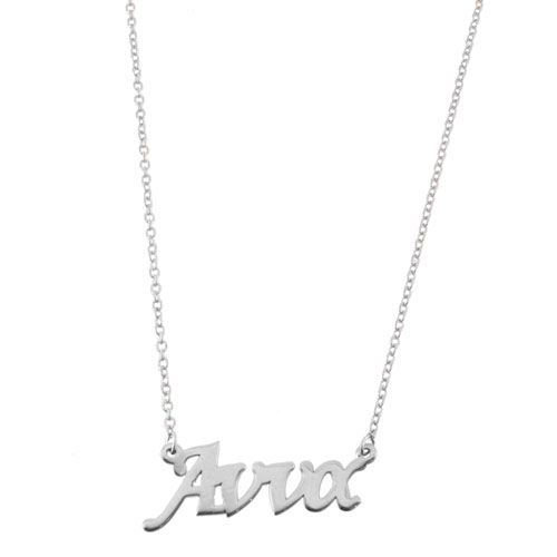 Λευκόχρυσο κολιέ όνομα Κ9