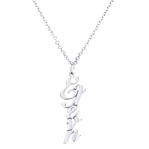 Λευκόχρυσο κολιέ όνομα Κ9