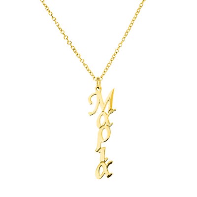 Χρυσό κολιέ όνομα Κ9